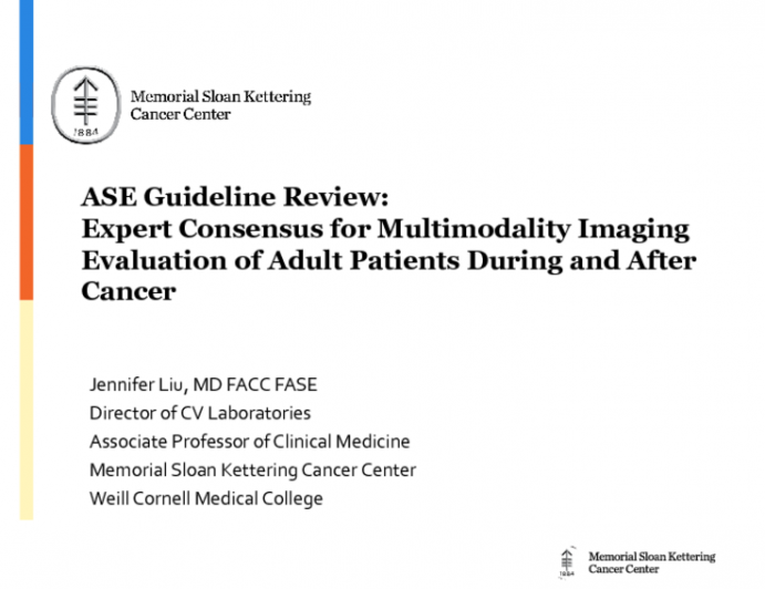 ASE Guideline Review Expert Consensus for Multimodality Imaging